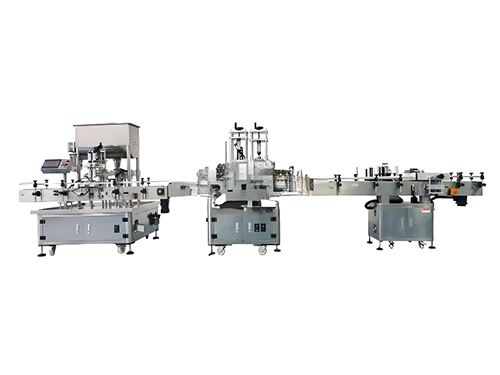 Double-head tracking fully automatic filling and servo capping production line